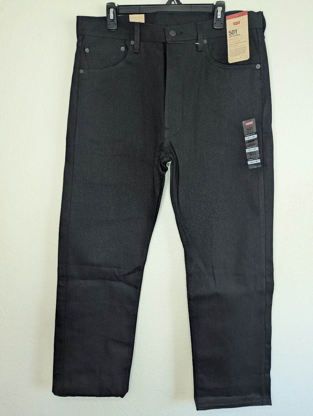 NWT Levi's 501 Original Shrink To Fit Jeans Men's Size 35x30